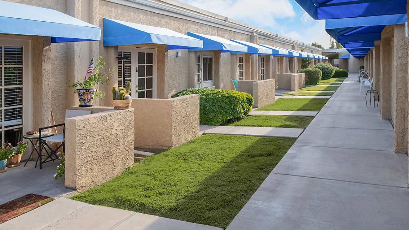 Building exterior at Madison Meadows.
