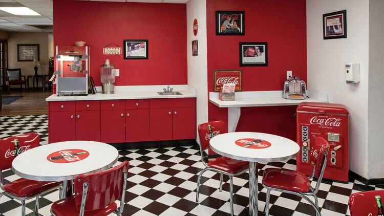 Shared interior space at Madison Meadows.